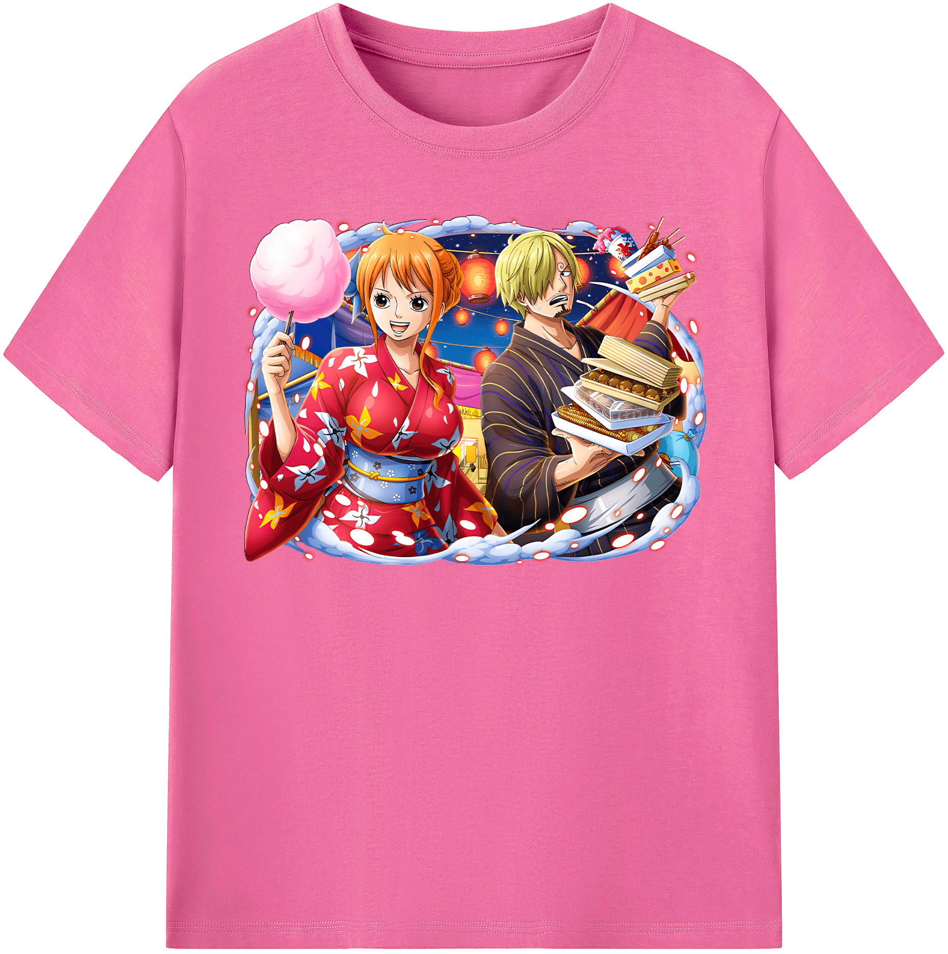 （画像用） ワンピース サンジ ONE PIECE Sanji レディースカジュアルプリントTシャツ（綿100％）